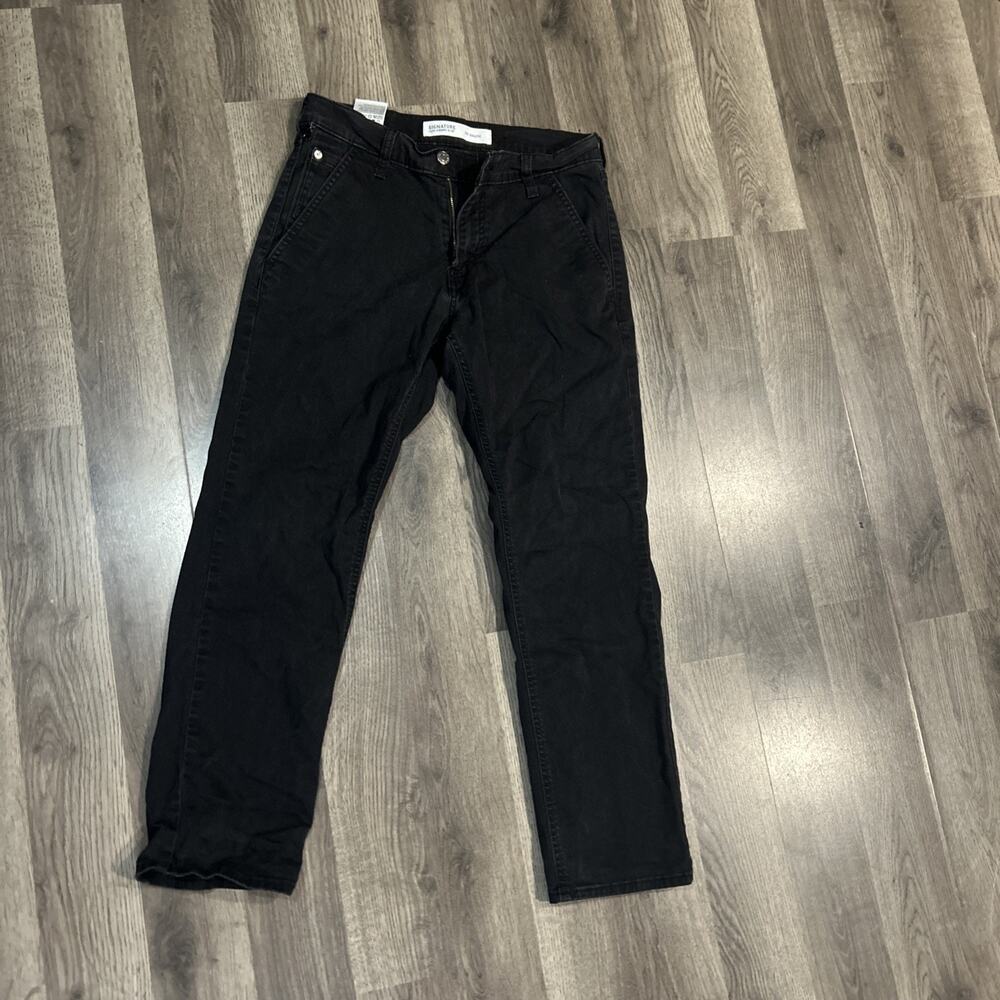 Men’s Signature Levi Strauss S67 Athletic Jeans 29 X 30 Black